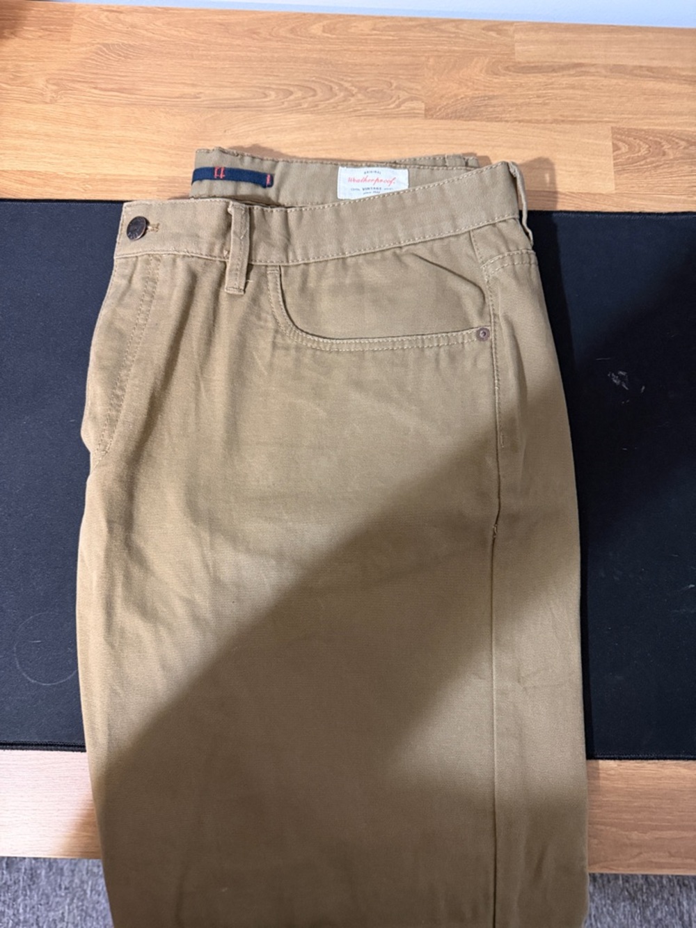 Men's Tan Chino Pants - Classic Straight Fit
